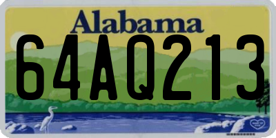AL license plate 64AQ213