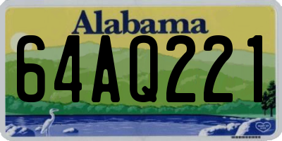 AL license plate 64AQ221