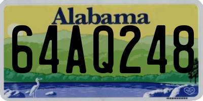 AL license plate 64AQ248