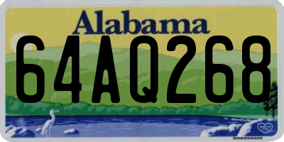 AL license plate 64AQ268