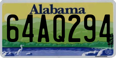AL license plate 64AQ294