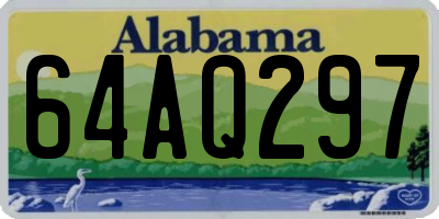 AL license plate 64AQ297