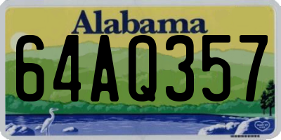 AL license plate 64AQ357
