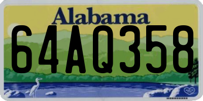 AL license plate 64AQ358