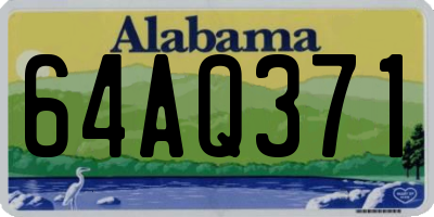 AL license plate 64AQ371