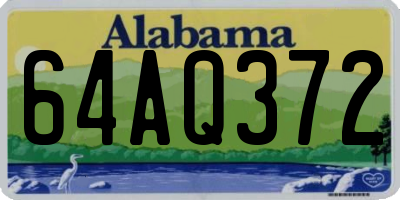 AL license plate 64AQ372