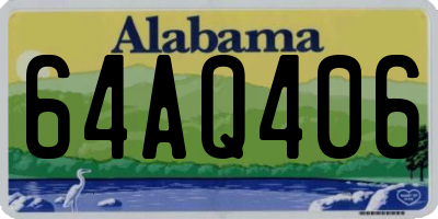 AL license plate 64AQ406