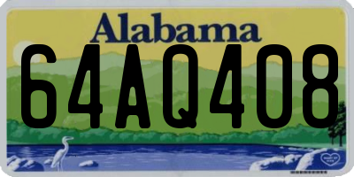 AL license plate 64AQ408
