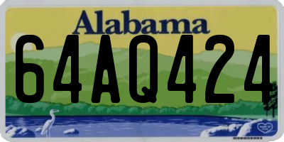 AL license plate 64AQ424