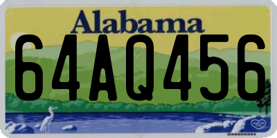 AL license plate 64AQ456