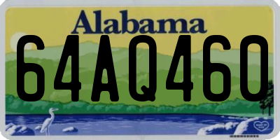AL license plate 64AQ460