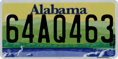 AL license plate 64AQ463