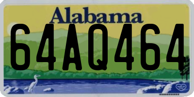 AL license plate 64AQ464
