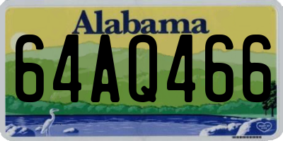 AL license plate 64AQ466