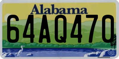 AL license plate 64AQ470