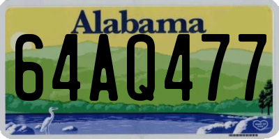 AL license plate 64AQ477