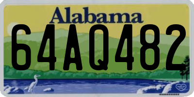 AL license plate 64AQ482