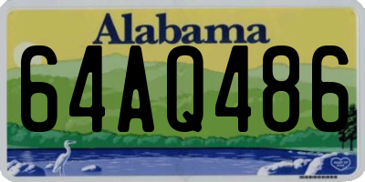 AL license plate 64AQ486