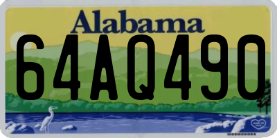 AL license plate 64AQ490
