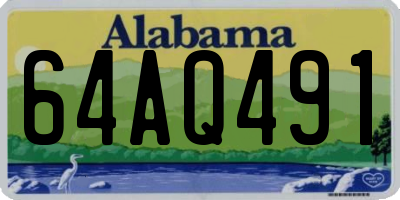 AL license plate 64AQ491