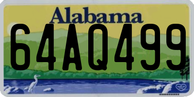 AL license plate 64AQ499