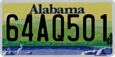 AL license plate 64AQ501