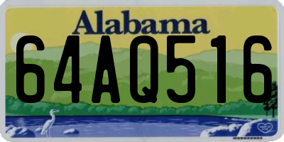 AL license plate 64AQ516