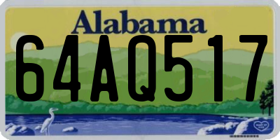 AL license plate 64AQ517