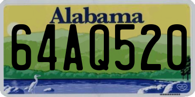 AL license plate 64AQ520