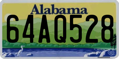 AL license plate 64AQ528