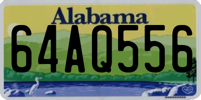AL license plate 64AQ556