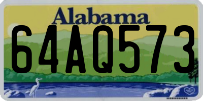 AL license plate 64AQ573