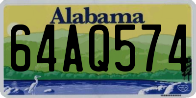 AL license plate 64AQ574