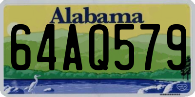AL license plate 64AQ579