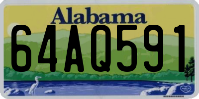 AL license plate 64AQ591