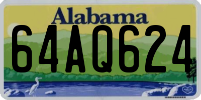 AL license plate 64AQ624