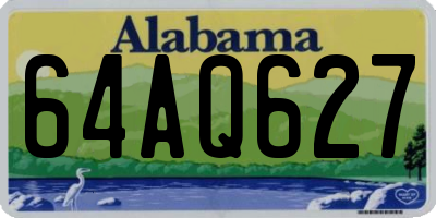 AL license plate 64AQ627