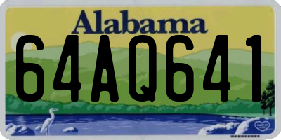 AL license plate 64AQ641