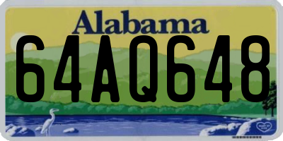 AL license plate 64AQ648
