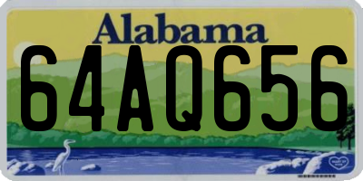 AL license plate 64AQ656