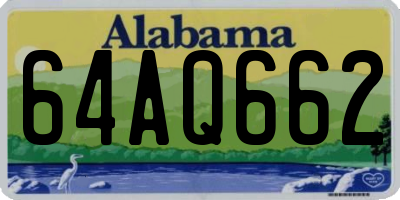 AL license plate 64AQ662
