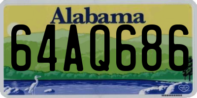 AL license plate 64AQ686