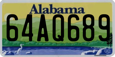 AL license plate 64AQ689
