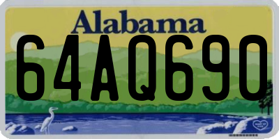 AL license plate 64AQ690