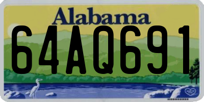 AL license plate 64AQ691