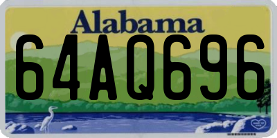 AL license plate 64AQ696