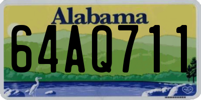 AL license plate 64AQ711