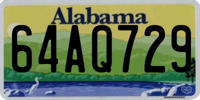 AL license plate 64AQ729