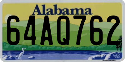 AL license plate 64AQ762