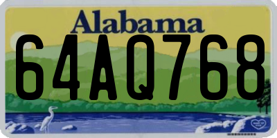 AL license plate 64AQ768